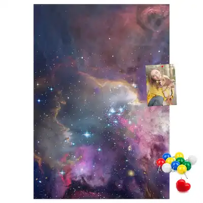Panou din plută cu motiv Galaxie stelară