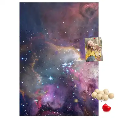 Panou din plută cu motiv Galaxie stelară