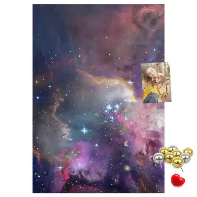 Panou din plută cu motiv Galaxie stelară