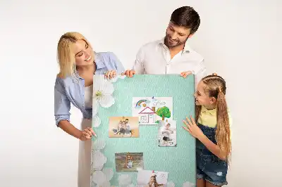Panou din plută cu model flori înflorite