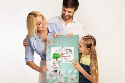 Panou din plută cu model flori înflorite