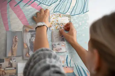 Panou de pluta Frunze în pasteluri