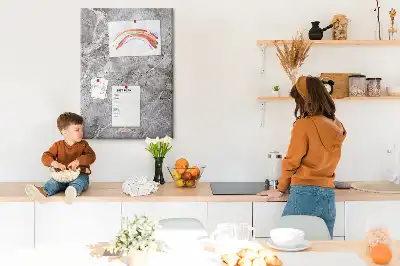 Panou din plută cu model marmură închisă la culoare