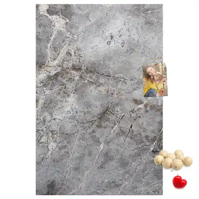 Panou din plută cu model marmură închisă la culoare