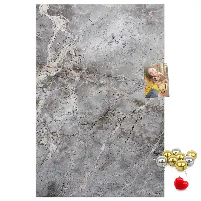 Panou din plută cu model marmură închisă la culoare