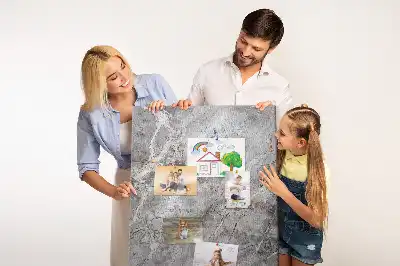 Panou din plută cu model marmură închisă la culoare