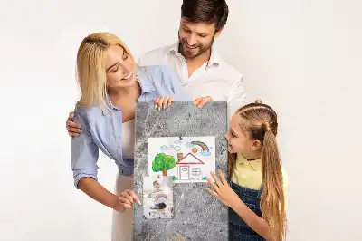 Panou din plută cu model marmură închisă la culoare