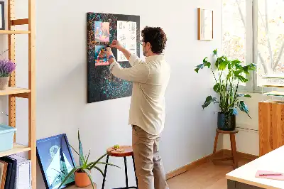 Panou decorativ din plută cu motiv Mandala