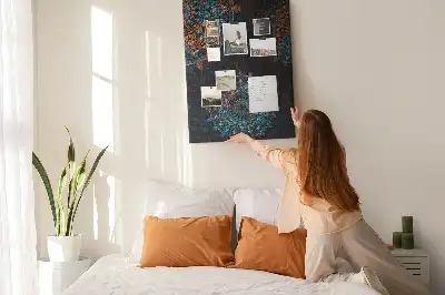 Panou decorativ din plută cu motiv Mandala