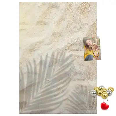 Panou de plută cu model nisip de plajă de vară