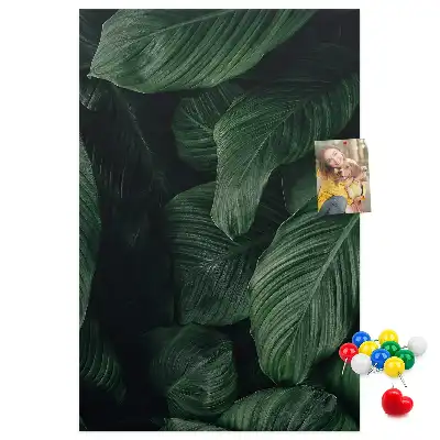 Panou de plută cu imprimeu frunze de junglă