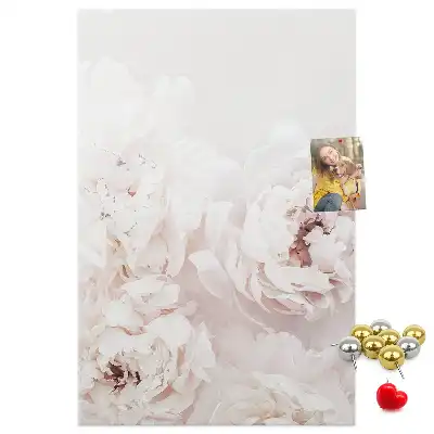 Panou din plută cu motiv floral Bujori