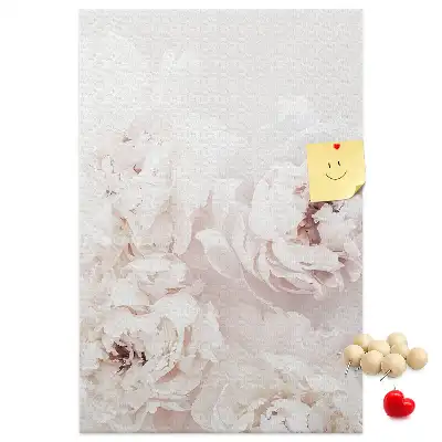 Panou din plută cu motiv floral Bujori