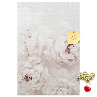 Panou din plută cu motiv floral Bujori