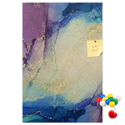 Panou din plută cu motiv de abstracție de cerneală