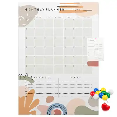 Panou din plută pentru planificare lunară