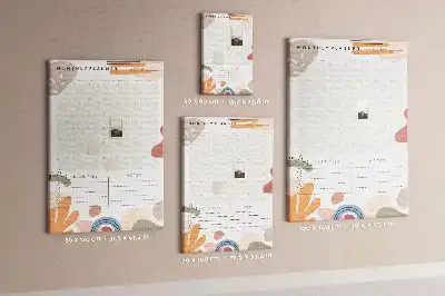 Panou din plută pentru planificare lunară