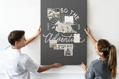 Panou de plută cu poster în stil retro