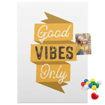 Panou din plută cu slogan motivațional
