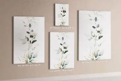 Panou din plută cu motiv vlăstar de plantă cu frunze
