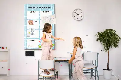 Panou din plută pentru program săptămânal