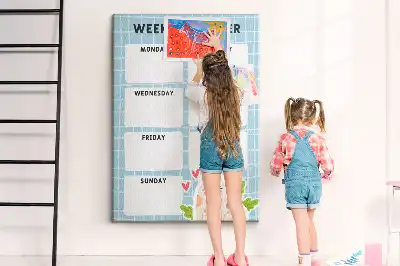 Panou din plută pentru program săptămânal