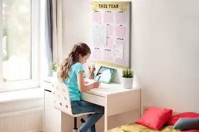Panou din plută calendar anual