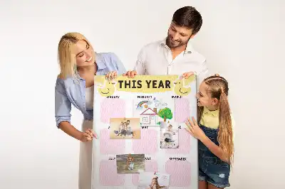 Panou din plută calendar anual