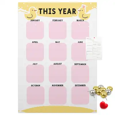 Panou din plută calendar anual