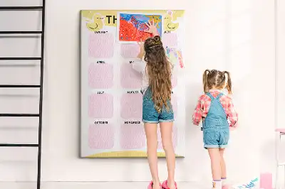 Panou din plută calendar anual