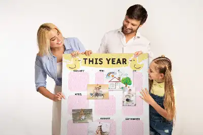 Panou din plută calendar anual