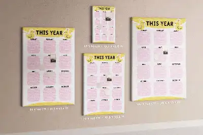 Panou din plută calendar anual