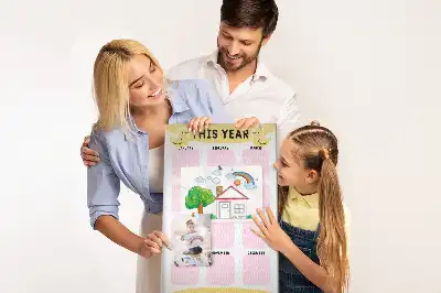 Panou din plută calendar anual
