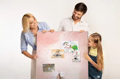 Panou de plută cu design marmură roz