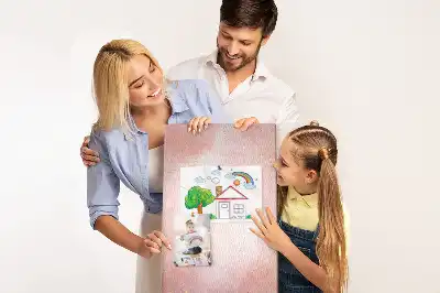 Panou de plută cu design marmură roz