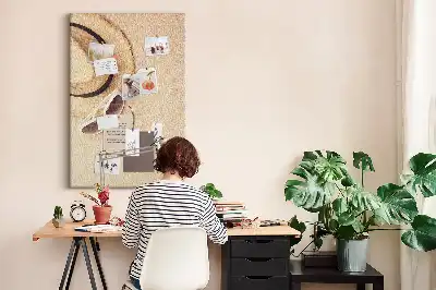 Panou de plută cu model Nisip de vacanță din călătorie