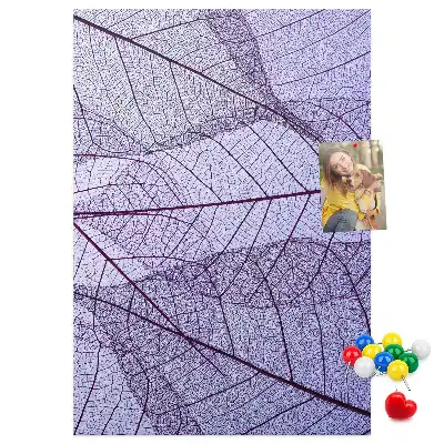 Panou de plută cu design structură frunze