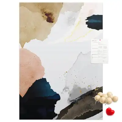 Panou de pluta Abstracție în acuarelă