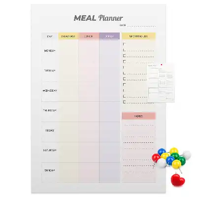 Panou de plută pentru planificator alimentar