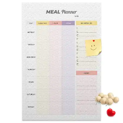 Panou de plută pentru planificator alimentar