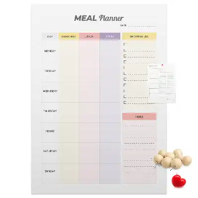 Panou de plută pentru planificator alimentar