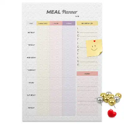 Panou de plută pentru planificator alimentar