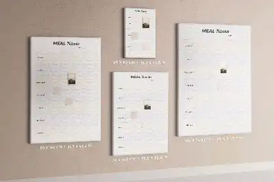 Panou din plută pentru planificarea meniului