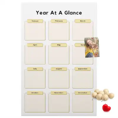 Panou din plută tip calendar anual