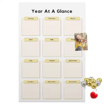 Panou din plută tip calendar anual