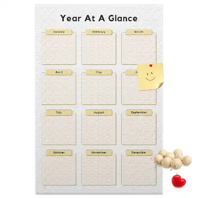 Panou din plută tip calendar anual