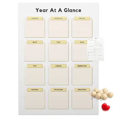 Panou din plută tip calendar anual