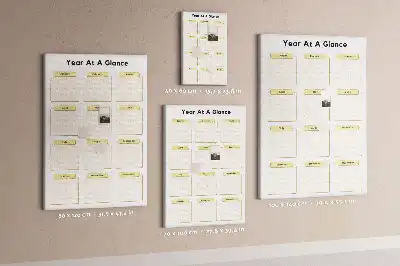 Panou din plută tip calendar anual