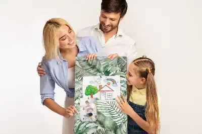 Panou de plută cu imprimeu frunze pictate în acuarelă