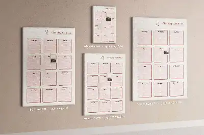 Panou din plută pentru calendarul zilelor de naștere